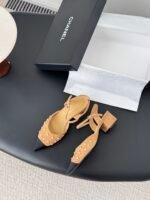 Chanel Pearl Slingback Flats - Image 6