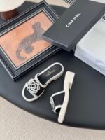 CHANEL Camellia Slide Sandals - Image 6