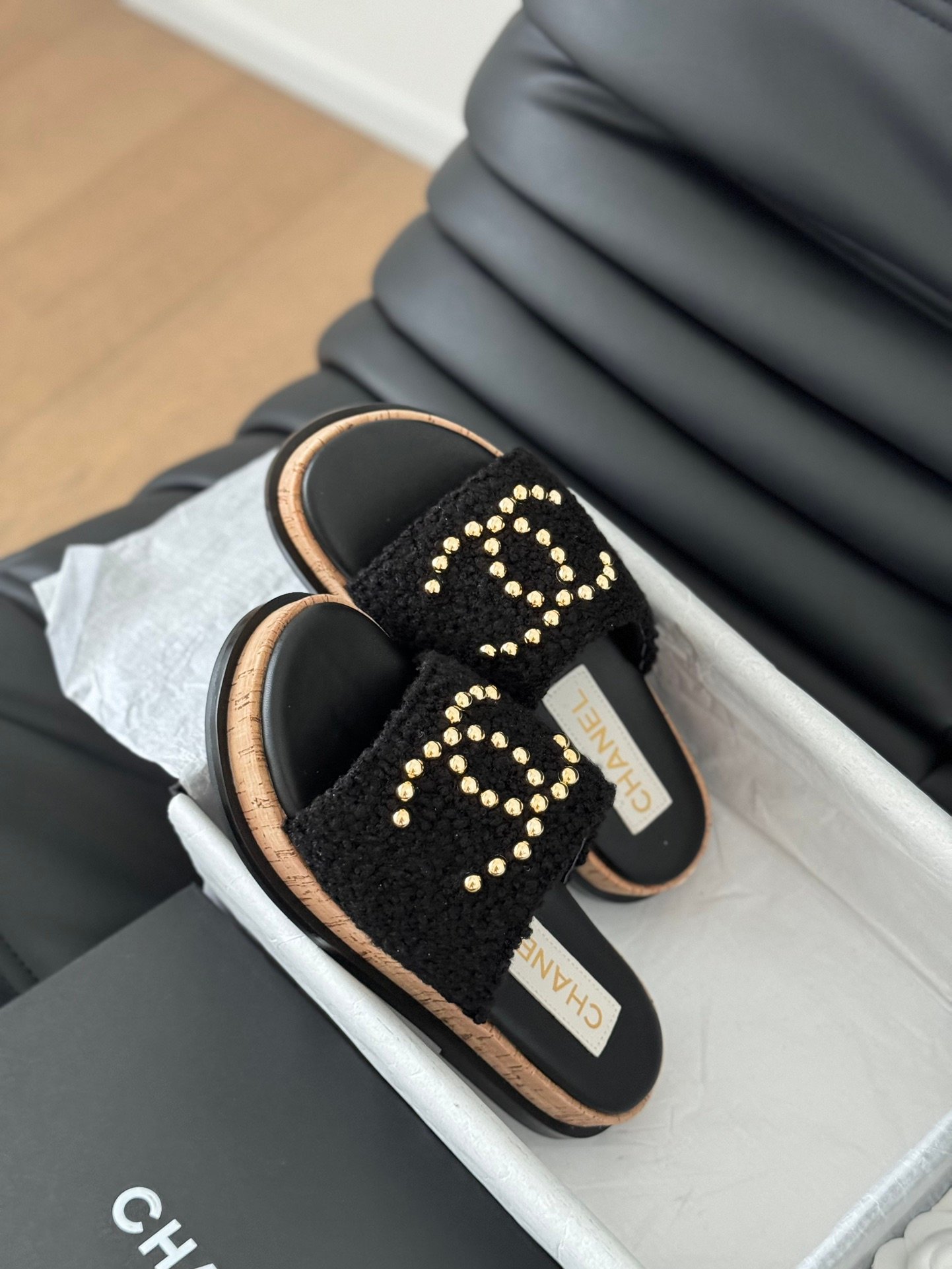 3 CHANEL Slide Sandals - Image 1