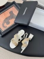 Chanel Block Heel Sandals - Image 6