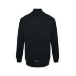 Chrome Hearts Cross Half-Zip Leather Stand Collar Sweatshirt - Image 2