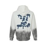 Louis Vuitton Cloud Denim Logo Applique Embroidered Washed Hoodie - Image 2