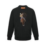 Louis Vuitton 24Fw Western Cowboy Embroidered Crew Neck Sweatshirt - Image 2