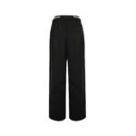 Balenciaga Pre-Fall Baggy Double-Belt Wide-Leg Trousers - Image 2