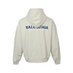 Balenciaga 25Fw Embroidered Letter Zip-Up Hoodie - Image 2