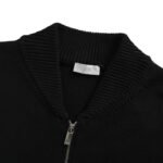 Dior signature letter embroidered zip-up sweater cardigan - Image 4