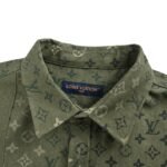 Louis Vuitton Green All-over Print Work Shirt Jacket - Image 3