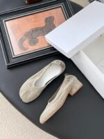 MM6 Maison Margiela Anatomic Block Heel Ballerinas - Image 5