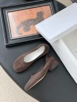 MM6 Maison Margiela Anatomic Block Heel Ballerinas - Image 5