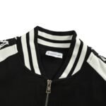 Moncler color-blocked embroidered logo webbing suit with zip-up jacket - Image 4