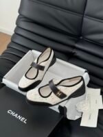 Chanel Tweed Mary Jane Ballerina Flats - Image 4