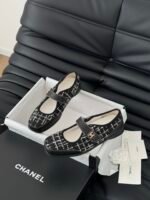 Chanel Tweed Mary Jane Ballerina Flats - Image 5