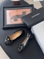Chanel Bow CC Logo Ballerina Flats - Image 6