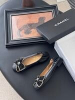 Chanel Bow CC Logo Ballerina Flats - Image 6