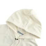 Prada 25Fw Nylon Pocket Hoodie with Triangle Logo at the Neckline - Image 2