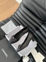 CHANEL Cap Toe Bow Pumps - Image 6