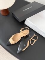 Chanel Pearl Slingback Flats - Image 3