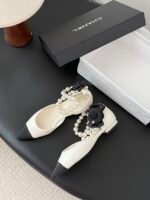 Chanel Pearl Camellia Flats - Image 5