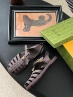 Gucci Rubber Fisherman Sandals - Image 4