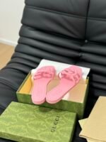 GUCCI Rubber Slide Sandals - Image 4
