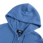 Stussy Waffle Enzyme Washed Zipper Jacket - Image 4