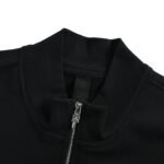 Chrome Hearts Cross Half-Zip Leather Stand Collar Sweatshirt - Image 4