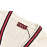 Gucci 24Fw Signature Letter Embroidered Cardigan Sweater - Image 5
