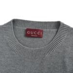 Gucci 25Fw Crew Neck Sweater with Double G Embroidery on Chest - Image 5