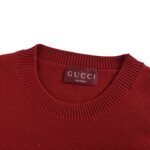 Gucci 25Fw Crew Neck Sweater with Double G Embroidery on Chest - Image 4