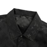 Louis Vuitton 25Fw Monogram Jacquard Shirt Jacket with Rhinestones - Image 4