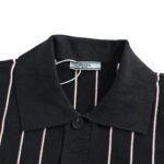 Prada 25Fw Striped Collared Knit Cardigan - Image 4