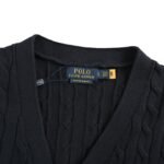 Ralph Lauren 25Fw Embroidered Pony Logo Cable Knit Cardigan - Image 4