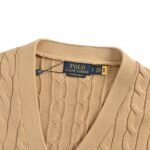 Ralph Lauren 25Fw Embroidered Pony Logo Cable Knit Cardigan - Image 4