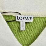 Loewe 25Fw Embroidered Logo Color Block Striped Polo Sweatshirt - Image 5