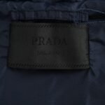 Prada fleece-trimmed drawstring hooded jacket (navy blue) - Image 5