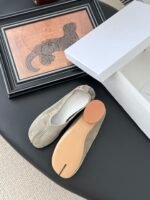 MM6 Maison Margiela Anatomic Block Heel Ballerinas - Image 3