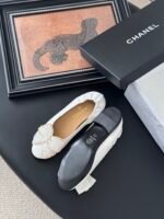Chanel Bow CC Logo Ballerina Flats - Image 3
