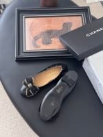 Chanel Bow CC Logo Ballerina Flats - Image 3