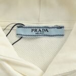 Prada 25Fw Nylon Pocket Hoodie with Triangle Logo at the Neckline - Image 5