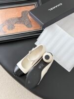 Chanel Pearl Heel Mary Janes - Image 3