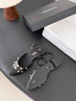 Chanel Pearl Slingback Flats - Image 3
