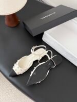 Chanel Pearl Slingback Flats - Image 3