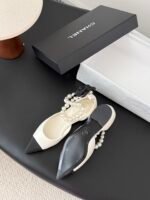 Chanel Pearl Camellia Flats - Image 3