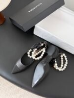 Chanel Pearl Camellia Flats - Image 3