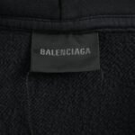 Balenciaga Blur Print Washed Zip-Up Hooded Jacket - Image 5