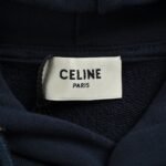 Celine 25Fw Embroidered Logo Hoodie - Image 4