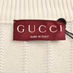 Gucci 24Fw Signature Letter Embroidered Cardigan Sweater - Image 2