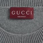 Gucci 25Fw Crew Neck Sweater with Double G Embroidery on Chest - Image 4
