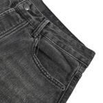 Prada 23Fw Triangle Logo Embroidered Washed Jeans - Image 4