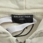 Balenciaga 25Fw Embroidered Letter Zip-Up Hoodie - Image 5